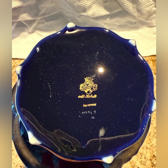 JLMENAU GRAF VON HENNEBERG porcelain pedestal cake plate - Picture 7 of 12